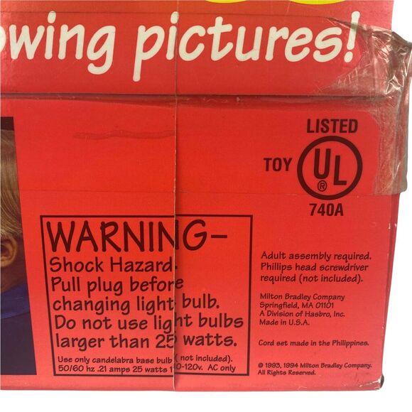 Vintage Lite BRITE MB Milton Bradley w/Pegs Paper Sheets Box  1994 TESTED - Picture 9 of 10